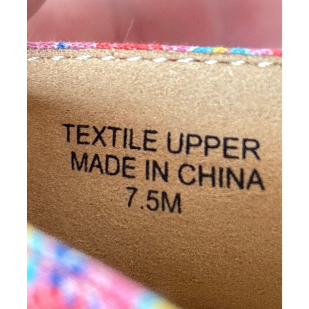 Talbots Womens 7.5 Multicolor Izzy Knot Medallion Slip-On Espadrille Shoes NEW - Picture 8 of 9